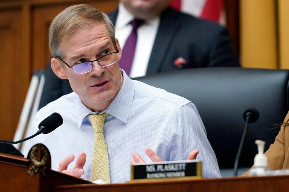 House Judiciary Committee Chairman Jim Jordan, R-Ohio, speaks during a subcommittee hearing on Feb. 9, 2023.