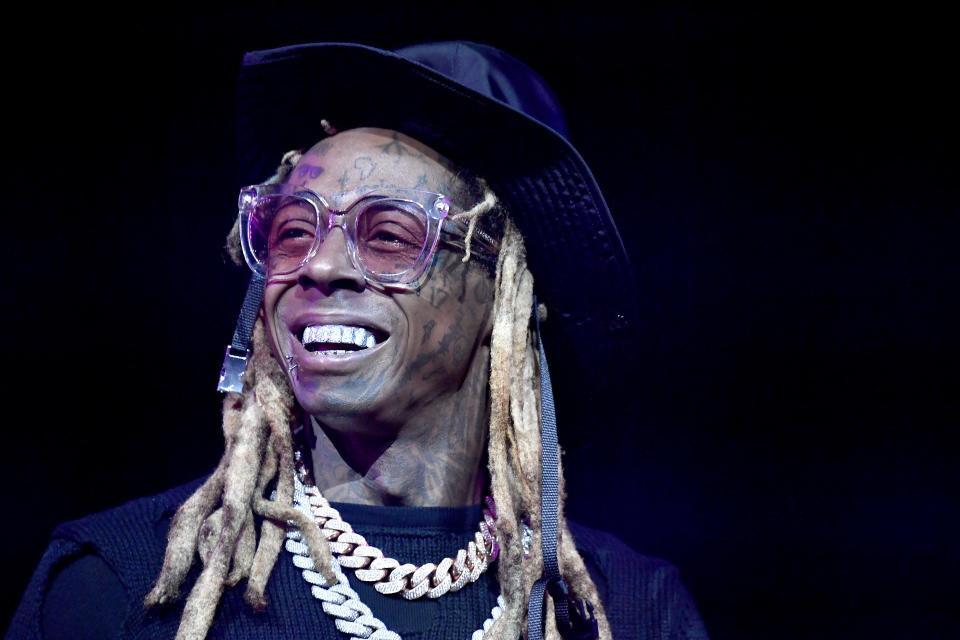 Lil Wayne Wearing Black Bucket Hat