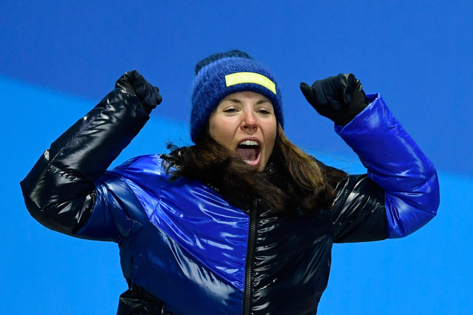 Dann die erste Goldmedaille: Charlotte Kalla sicherte sich den Sieg im Langlauf für Schweden