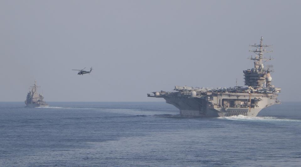 The aircraft carrier USS Dwight D. Eisenhower (CVN 69) on November 26.