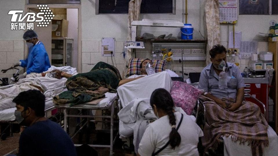 印度新冠肺炎疫情持續惡化。（圖／達志影像路透社）