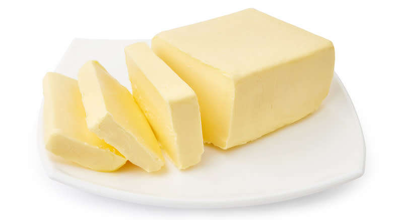 Stick of cut butter