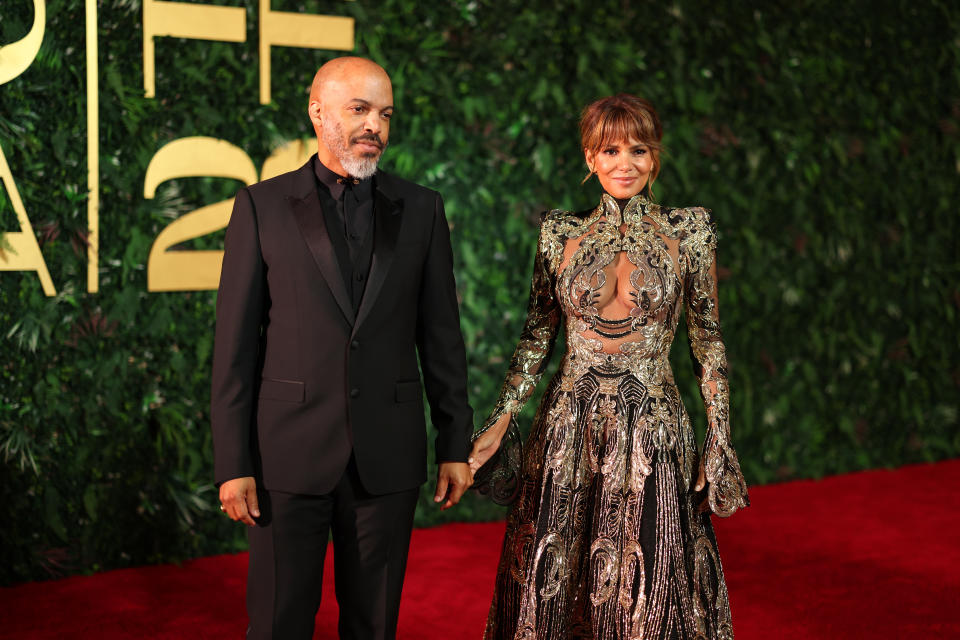 Couple Van Hunt and Halle Berry recently had a herpes scare, but it turned out to be a misdiagnosis as Berry was actually experiencing symptoms of perimenopause. (Photo by Tim P. Whitby/Getty Images) JEDDAH, SAUDI ARABIA - DECEMBER 07: Van Hunt and Halle Berry attend the red carpet on the closing night of the Red Sea International Film Festival 2023 on December 07, 2023 in Jeddah, Saudi Arabia. (Photo by Tim P. Whitby/Getty Images for The Red Sea International Film Festival)