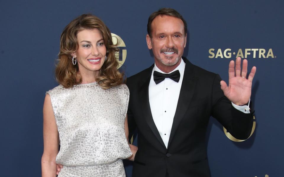 Faith Hill and Tim McGraw have collaborated on songs, but "1883" is their first shared acting job.