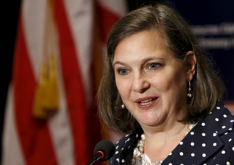 FILE PHOTO: U.S. Assistant Secretary of State Nuland speaks during news conference in Kiev