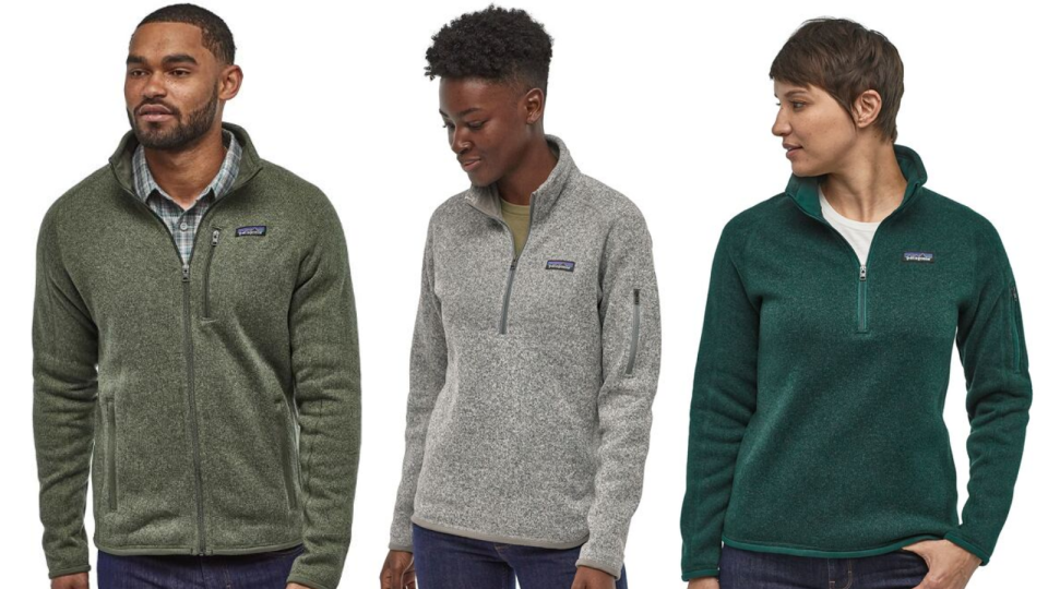 You can’t go wrong gifting this comfy fleece sweater from Patagonia.