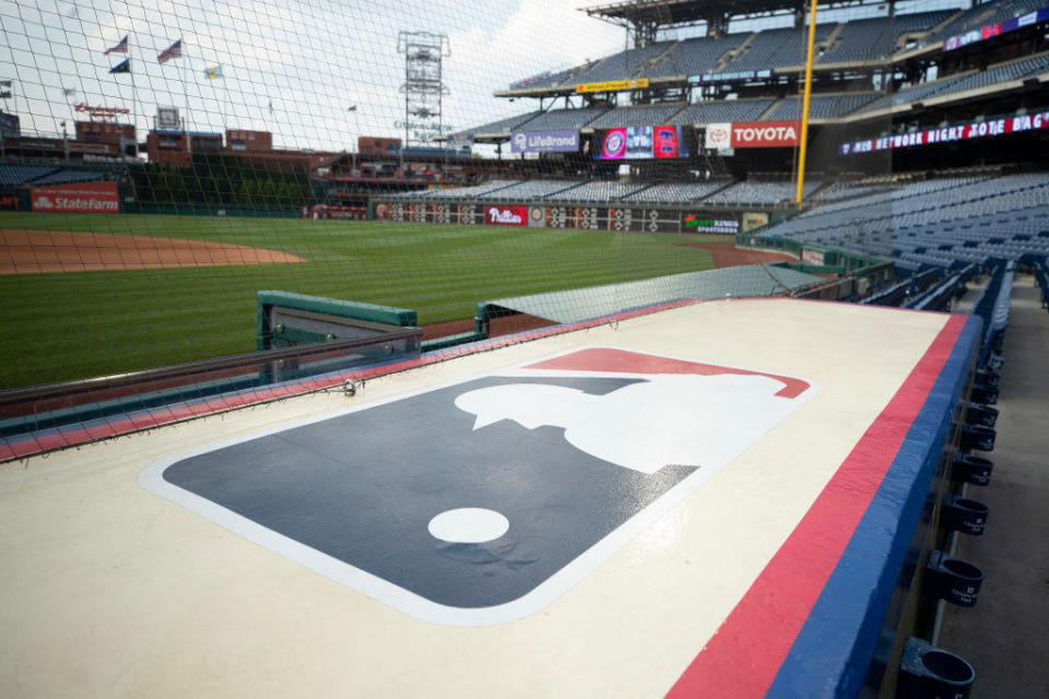 A view of an empty Citizens Bank Park on July 28, 2021, in Philadelphia. / Credit: Mitchell Leff/Getty