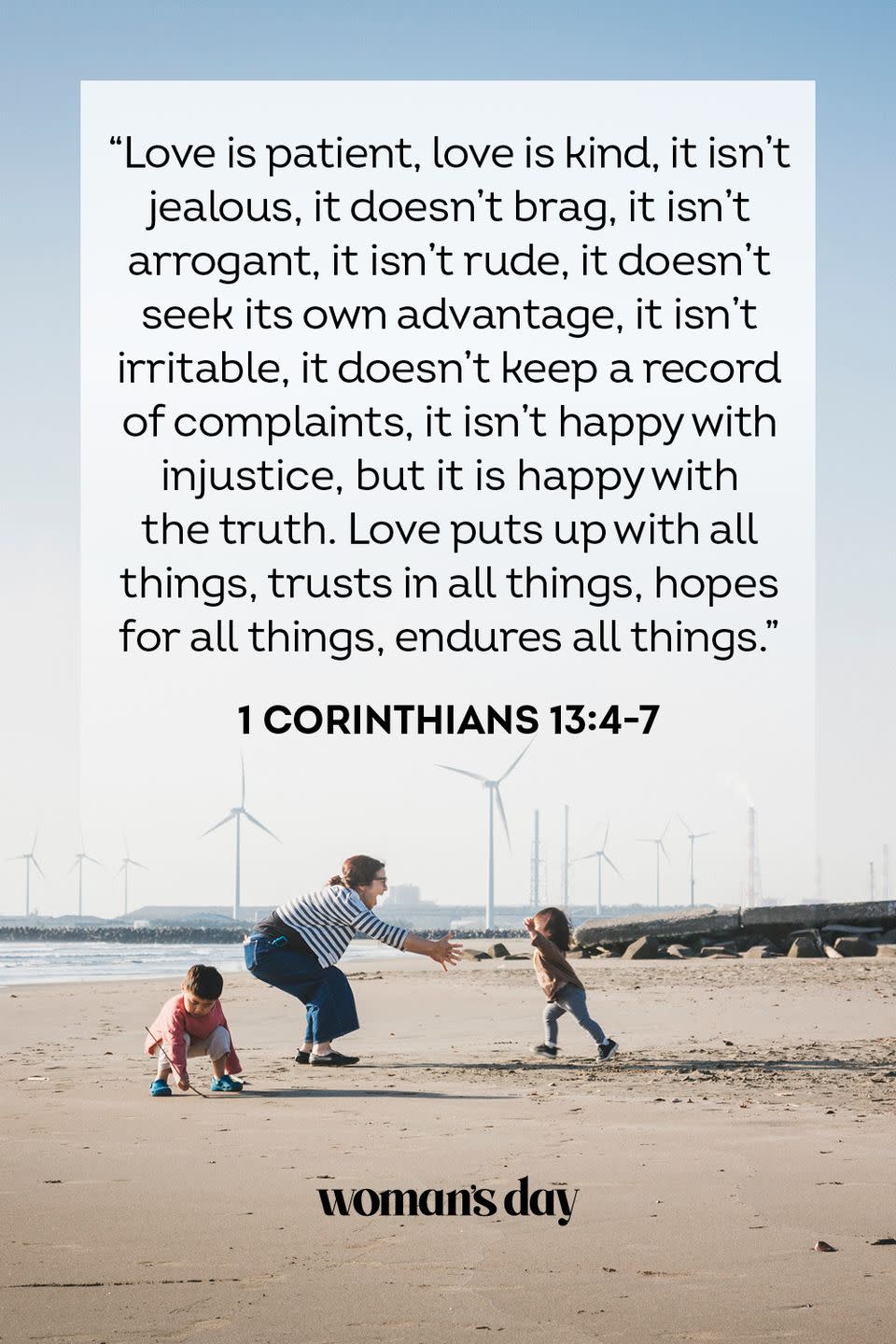 15) 1 Corinthians 13:4-7