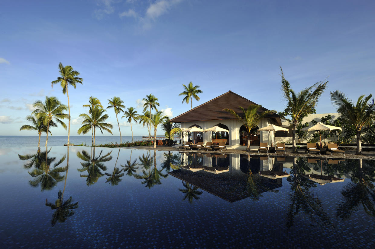  A structure next to the pool at The Residence Zanzibar hotel. 