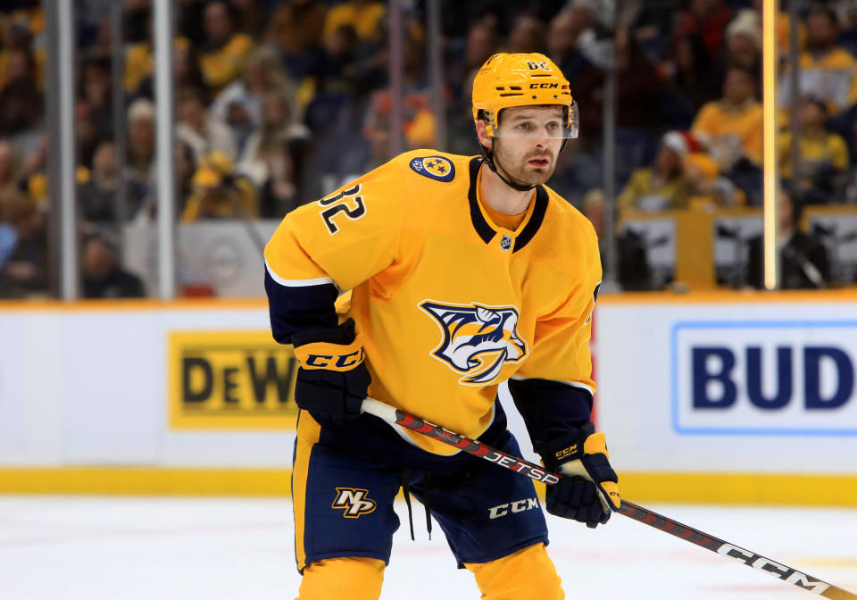 Nashville Predators center Thomas Novak (82) has fantasy value