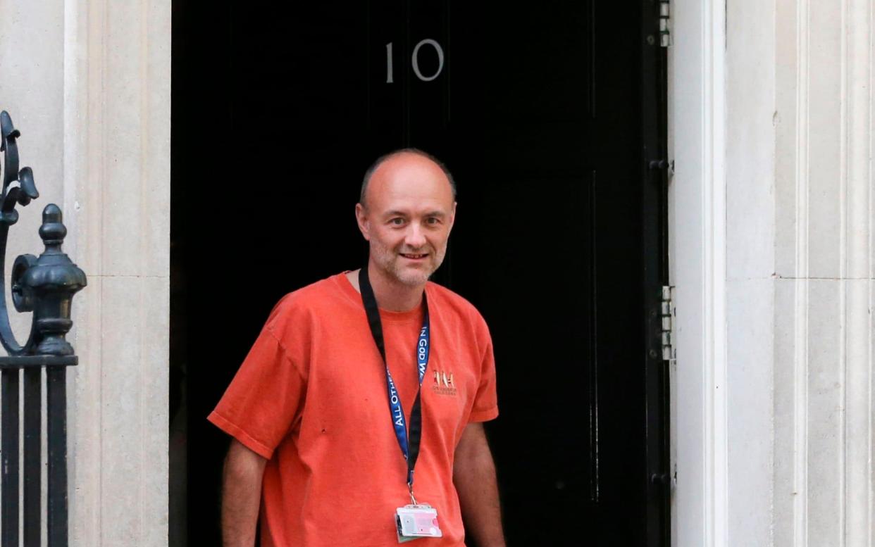 Dominic Cummings leaving Downing Street on Sunday - Why Boris Johnson cannot bring himself to dispense with Dominic Cummings - GETTY IMAGES