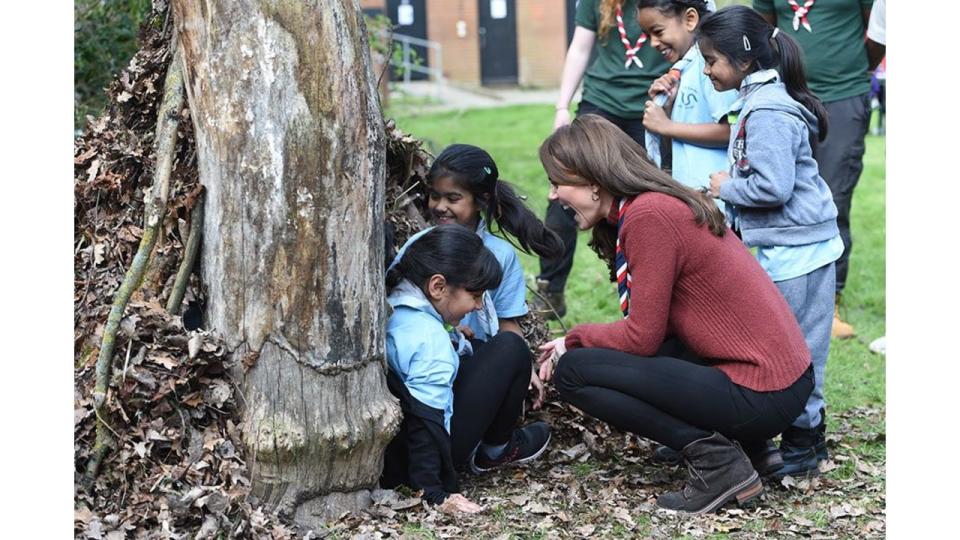 kate middleton children outdoors scouts