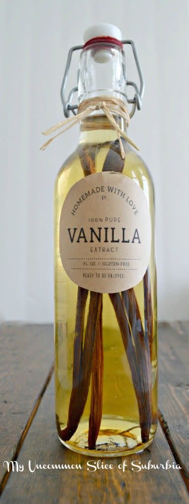 15) Homemade Vanilla Extract