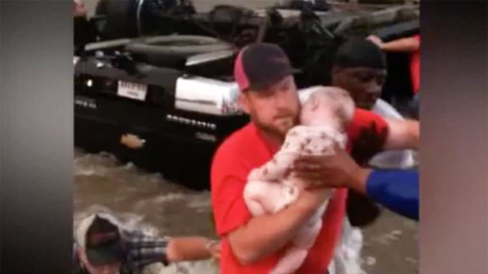 Finally, the baby emerged, limp, turning blue and soaking wet. Source: WFAA/Tom Mitchell