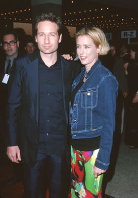 David Duchovny and Tea Leoni at the premiere of MGM's Return To Me