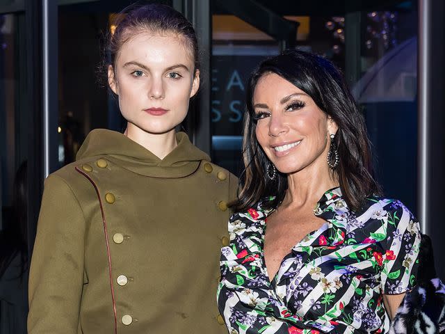 <p>Gilbert Carrasquillo/GC Images</p> Danielle Staub and her daughter Christine Staub at the Carmen Marc Valvo fashion show during New York Fashion Week on February 11, 2018.