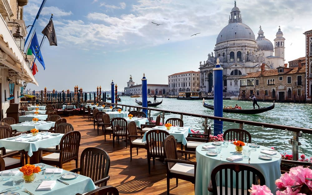 Gritti Palace occupies one of the loveliest spots on the Grand Canal