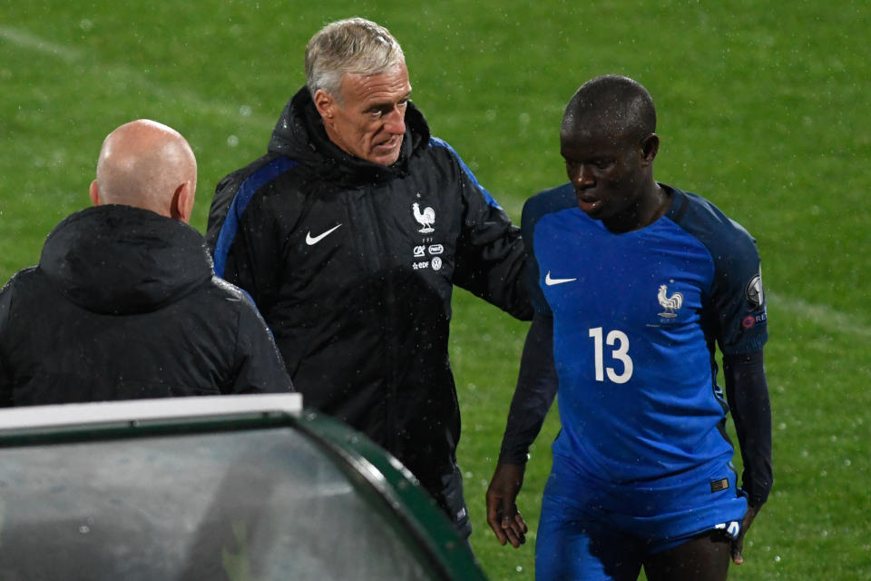 La France perd N’Golo Kanté