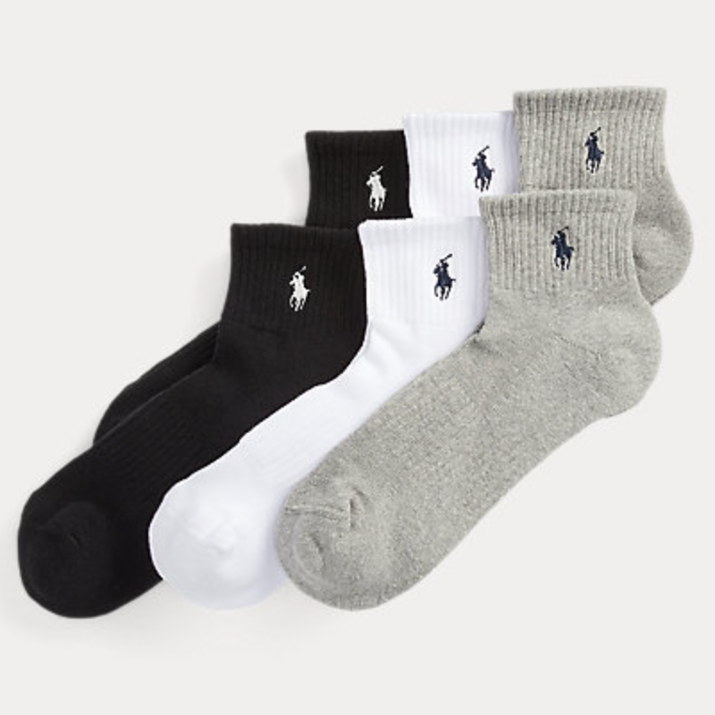 <p><a href="https://go.redirectingat.com?id=74968X1596630&url=https%3A%2F%2Fwww.ralphlauren.com%2Fmen-accessories-socks%2Fcotton-blend-quarter-crew-sock-6-pack%2F661637.html%3Fdwvar661637_colorname%3DGhast%23lang%3Den_US%26rootLevelCat%3D%26br%3Dt%26q%3Dmens%252Bsocks%26start%3D1&sref=https%3A%2F%2Fwww.esquire.com%2Fstyle%2Fmens-accessories%2Fg19485690%2Fbest-socks-for-men%2F" rel="nofollow noopener" target="_blank" data-ylk="slk:Shop Now;elm:context_link;itc:0;sec:content-canvas" class="link ">Shop Now</a></p><p>Cotton-Blend Quarter-Crew Sock (6 Pack)</p><p>ralphlauren.com</p><p>$32.00</p>