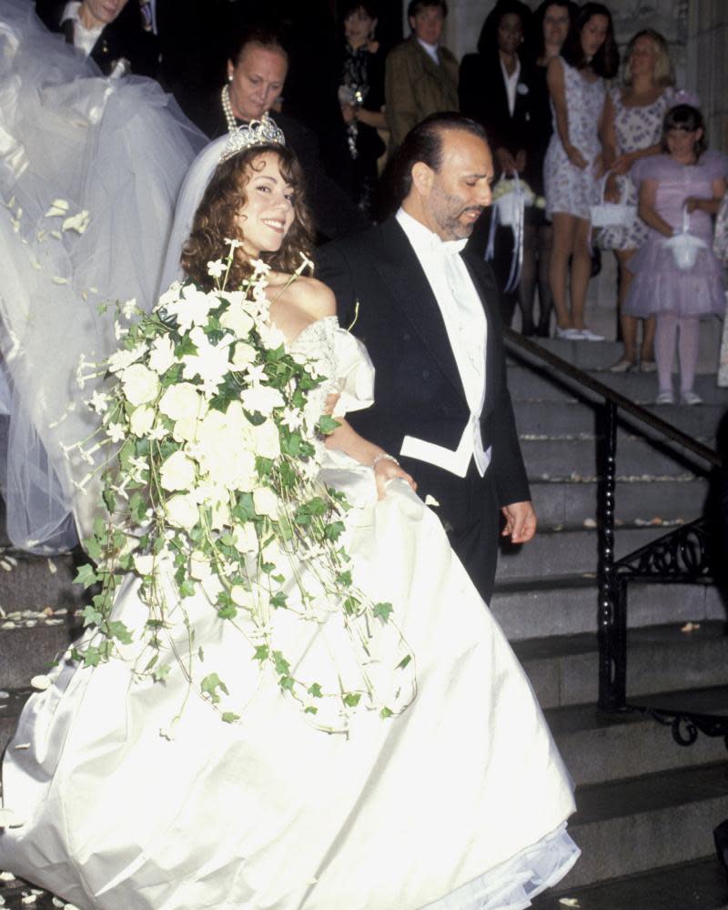 Carey and Tommy Mottola’s wedding, in 1993.