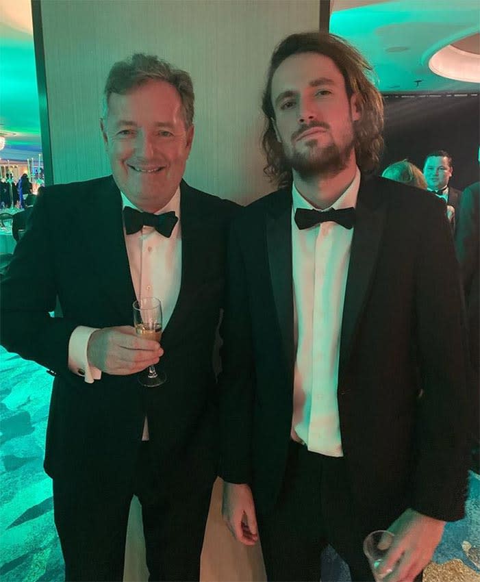 PIers Morgan con su hijo Spencer