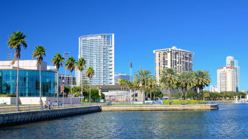 Buildings along the skyline of St. Petersburg, Florida