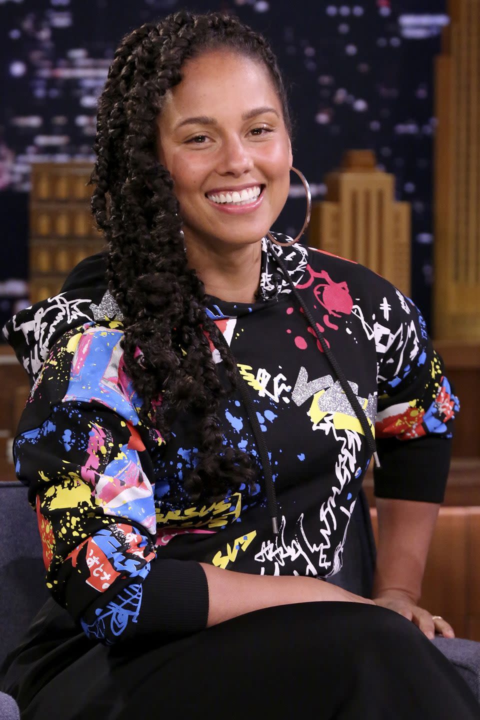<p><strong>Born</strong>: Alicia Augello-Cook </p><p>The singer/songwriter told <em><a href="http://www.foxnews.com/story/2007/11/11/alicia-keys-mom-helped-pick-stage-name.html" rel="nofollow noopener" target="_blank" data-ylk="slk:Newsweek;elm:context_link;itc:0;sec:content-canvas" class="link ">Newsweek</a></em> she wanted to to change her last name to be better suited for the stage, and was considering taking on the title "Alicia Wild"—but her mom said no. <strong>"</strong>She said, 'It sounds like you're a stripper,"' said Keys, so the singer considered a more musical moniker. "It's like the piano keys. And it can open so many doors," she explained.</p>