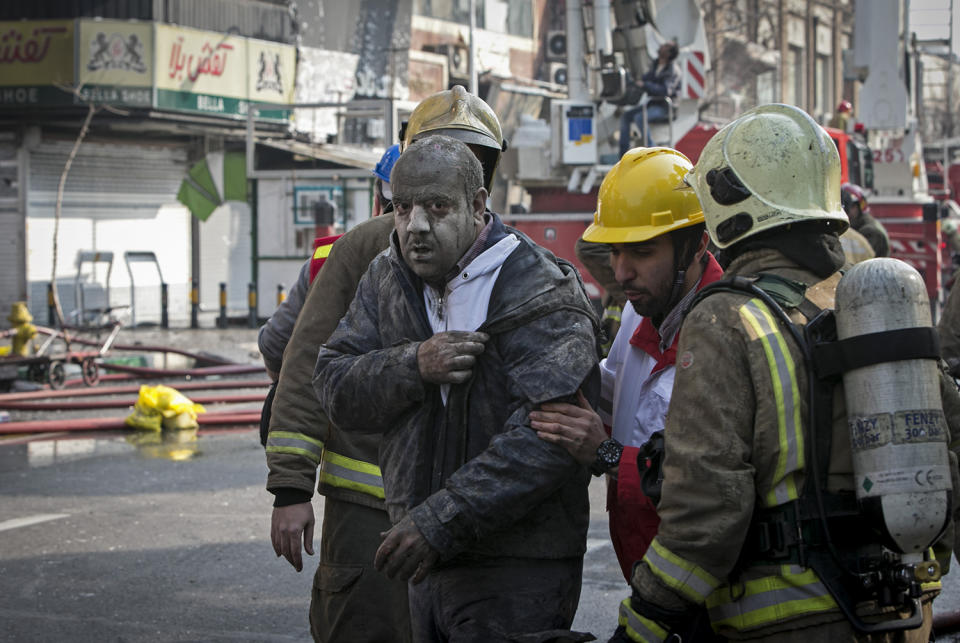 Building collapse in Iran