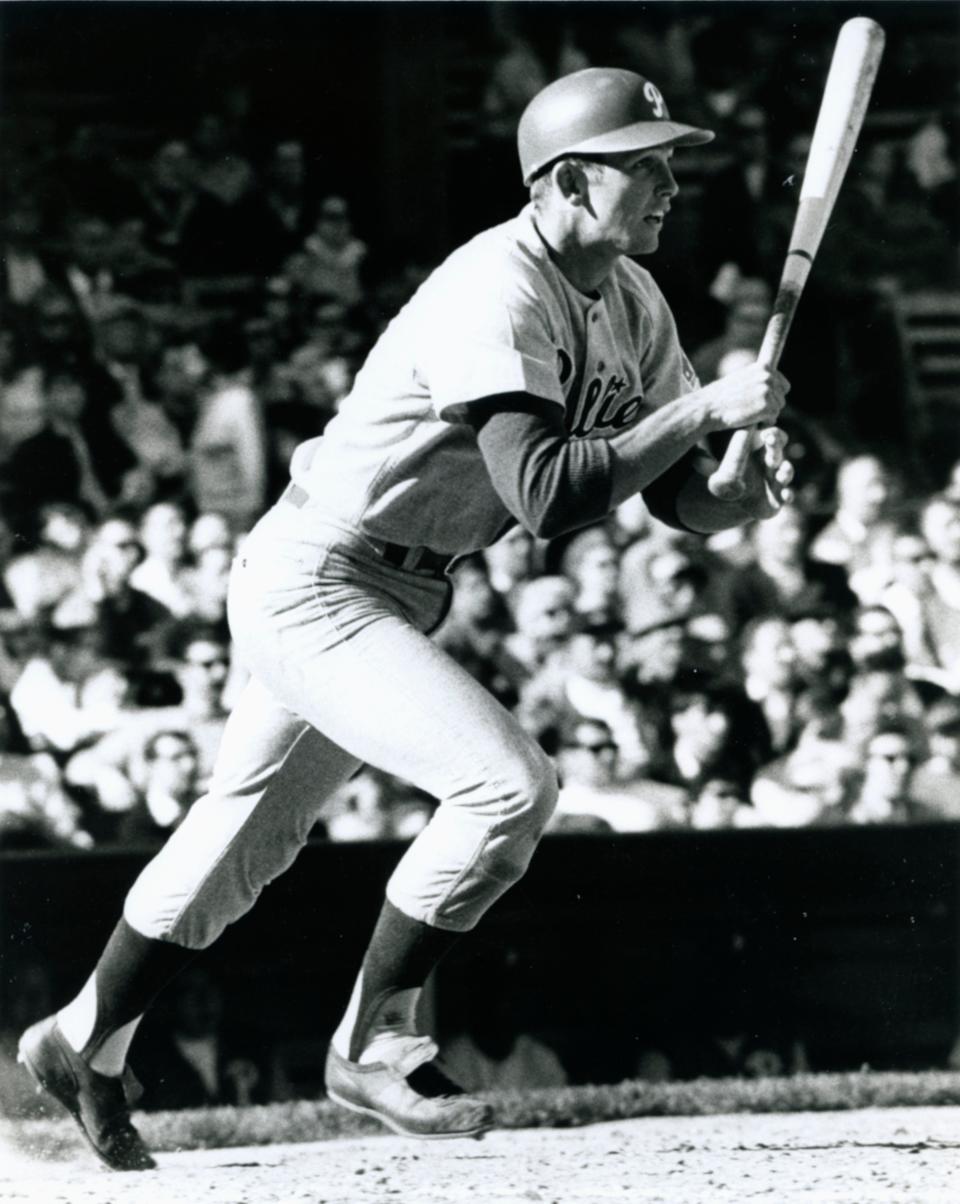 June 1969; Philadelphia Phillies third baseman Don Money at bat during the 1969 season.