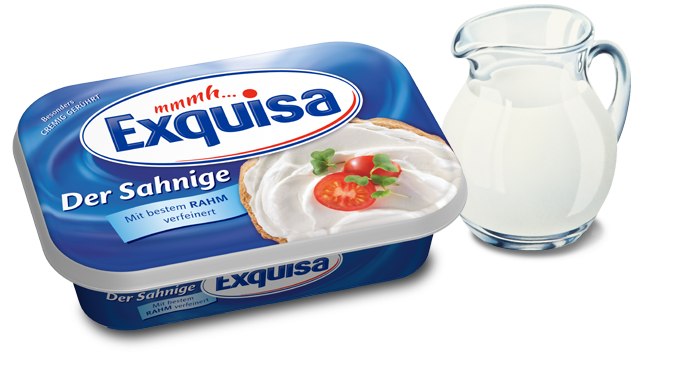 <p>Bei Exquisa geht es weniger um Pudding und mehr um Quark, beziehungsweise Frischkäse. Zwar hat Exquisa auch Joghurt im Sortiment, gerade der Frischkäse dürfte jedoch die größte Bekanntheit genießen. (Foto: Exquisa.de) </p>