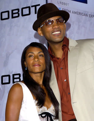 Jada Pinkett-Smith and Will Smith at the Los Angeles premiere of Twentieth Century Fox's I, Robot