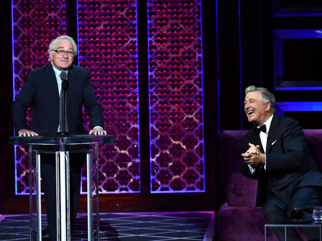 Robert De Niro made a surprise appearance at the Comedy Central Roast of Alec Baldwin: Getty Images for Comedy Central