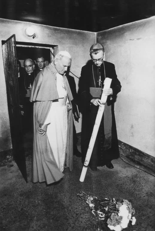 In 1978 Karol Wojtyla became the first Polish pope, known as John Paul II. His first trip to Poland as pontiff took place the following year, when he visited Auschwitz 