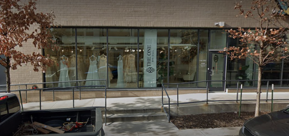 The One Bridal in Kansas City may close its doors after a drop in sales and negative reviews that have hurt the business since September 2022, according to the store’s owner Ashley Jones. This Google Maps Street View image shows the store in December 2023.