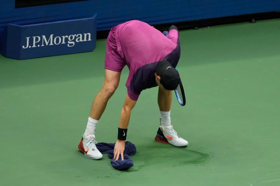 Draper had to clear his own vomit up as he struggled physically (Seth Wenig/AP) (AP)