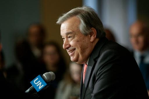 Portugal's Guterres takes lead in first-round vote for UN chief