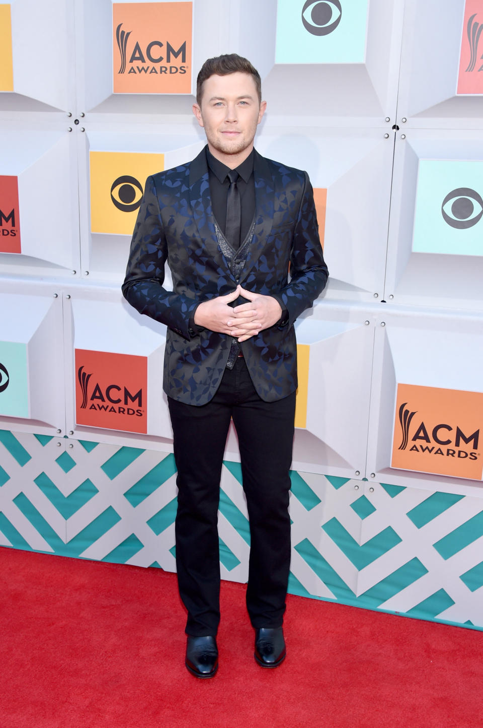 LAS VEGAS, NEVADA - APRIL 03:  Recording artist Scotty McCreery attends the 51st Academy of Country Music Awards at MGM Grand Garden Arena on April 3, 2016 in Las Vegas, Nevada.  (Photo by John Shearer/WireImage)