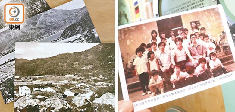左及右圖：團隊收集了逾百張谷埔舊照片。