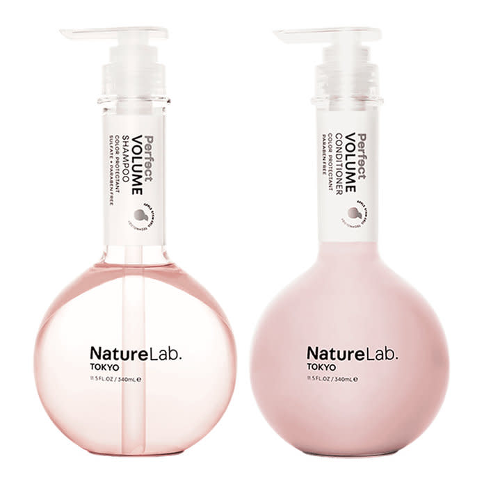 This Japanese shampoo and conditioner duo from NatureLab Tokyo on Amazon left my hair feeling volumized, soft, shiny, hydrated, and frizz-free.