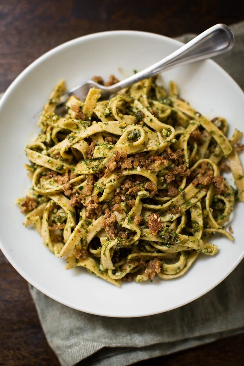 <strong>Get the <a href="http://naturallyella.com/olive-pesto-pasta/">Olive Pesto Pasta recipe</a>&nbsp;from Naturally Ella</strong>