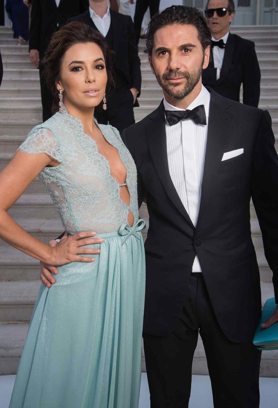 Eva Longoria and Jose Antonio Baston attend amfAR's 22nd Cinema Against AIDS Gala, Presented By Bold Films And Harry Winston at Hotel du Cap-Eden-Roc on May 21, 2015 in Cap d'Antibes, France