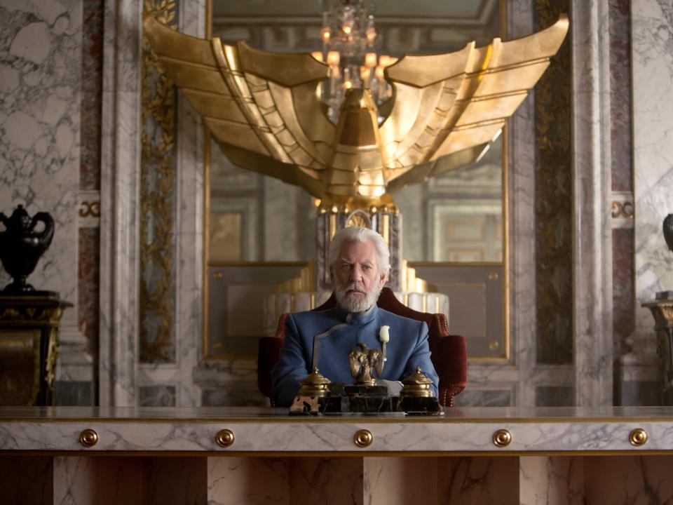 donald sutherland hunger games