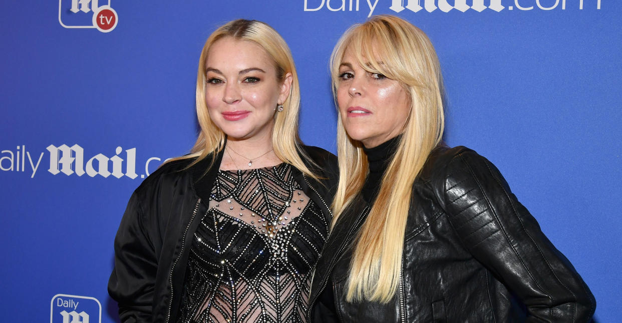 Dina Lohan with daughter Lindsay. (Getty Images)