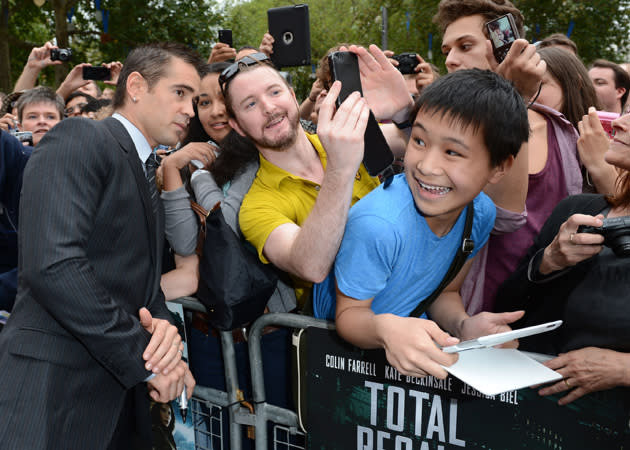 Colin Farrell is never one to miss a photo op.