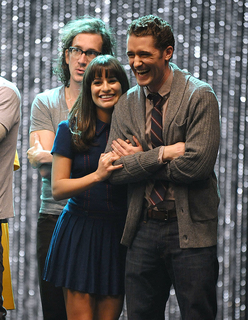 Actors who played Mr Schue and Rachel on "Glee"