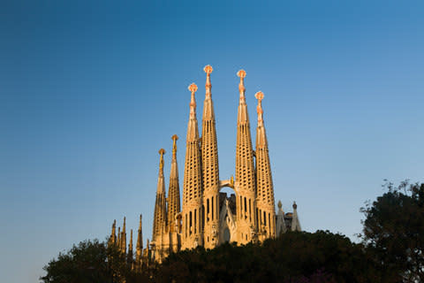 "Gaudi’s Sagrada Familia loomed into view. Johnny’s jaw dropped" - Credit: getty