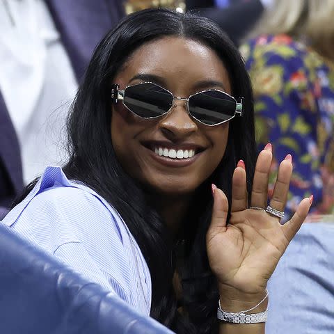 <p>Al Bello/Getty</p> Simone Biles