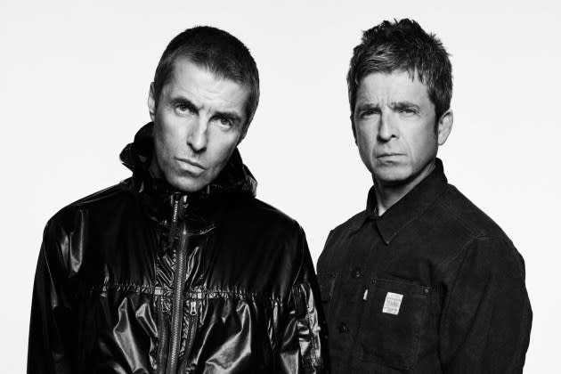 Noel Gallagher (right) has a "euphoric guitar album" written —  which is convenient, given his reunion with his brother Liam. - Credit: Simon Emmett*