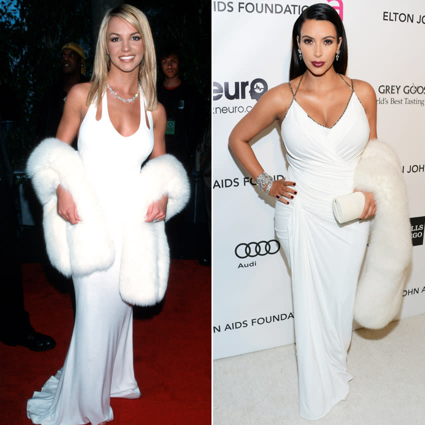 <p>Kim Kardashian West looked amazing when she dared to channel a young Britney. </p>