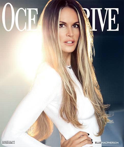 Elle Macpherson for Ocean Drive, November 2014